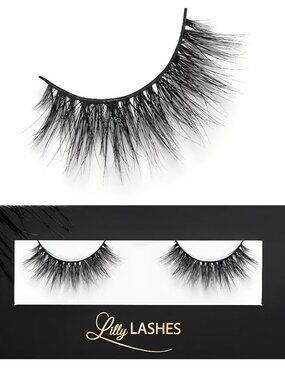Lilly Lashes, Miami, ultra-wispy, 3D Mink lash, Reusable Up to 25 Wears, Fluffy